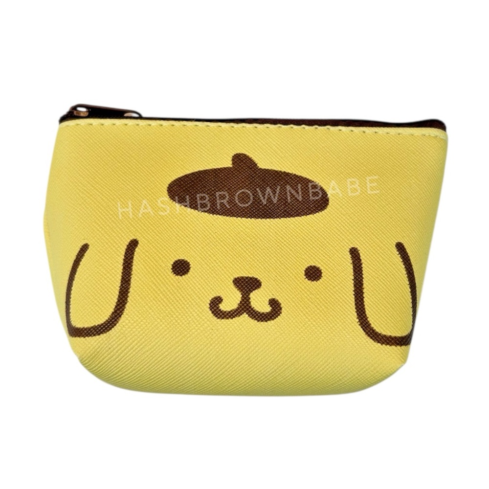 NWT Sanrio Japan Pompompurin Yellow Coin Purse Bag | Cute Kawaii Dog Accessories